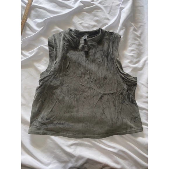 Skims‎ Velour Gunmetal Gray Crew Neck Tank Size Extra Large XL - Picture 2 of 8
